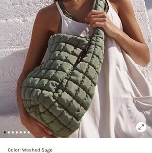 FP Movement Quilted Carryall Bag (Washed Sage)